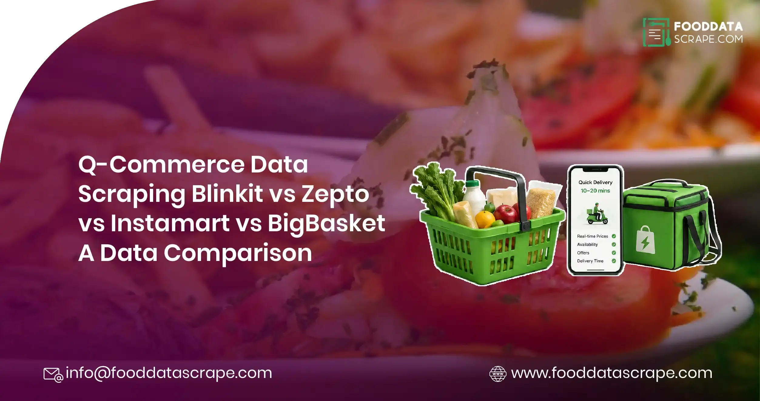 Q-Commerce Data Scraping: Blinkit vs Zepto vs Instamart vs BigBasket — A Data Comparison